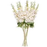 38" White Delphinium Artificial Flower Stem, 8ct.