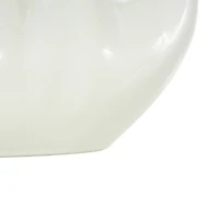 17.75" White Contemporary 6-Opening Ceramic Vase
