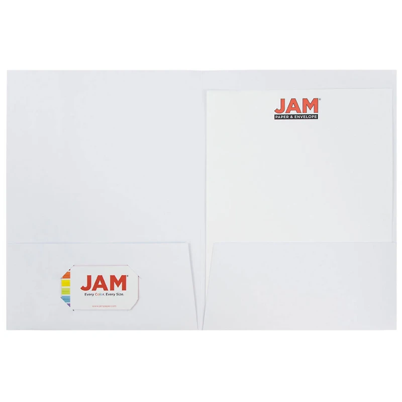 JAM Paper Linen Textured 2-Pocket Folders, 6ct.