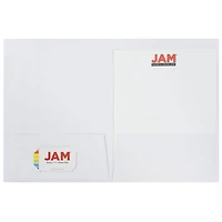 JAM Paper Linen Textured 2-Pocket Folders, 6ct.