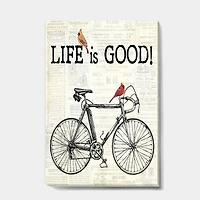 Designart - Bicycle With Cardinals C