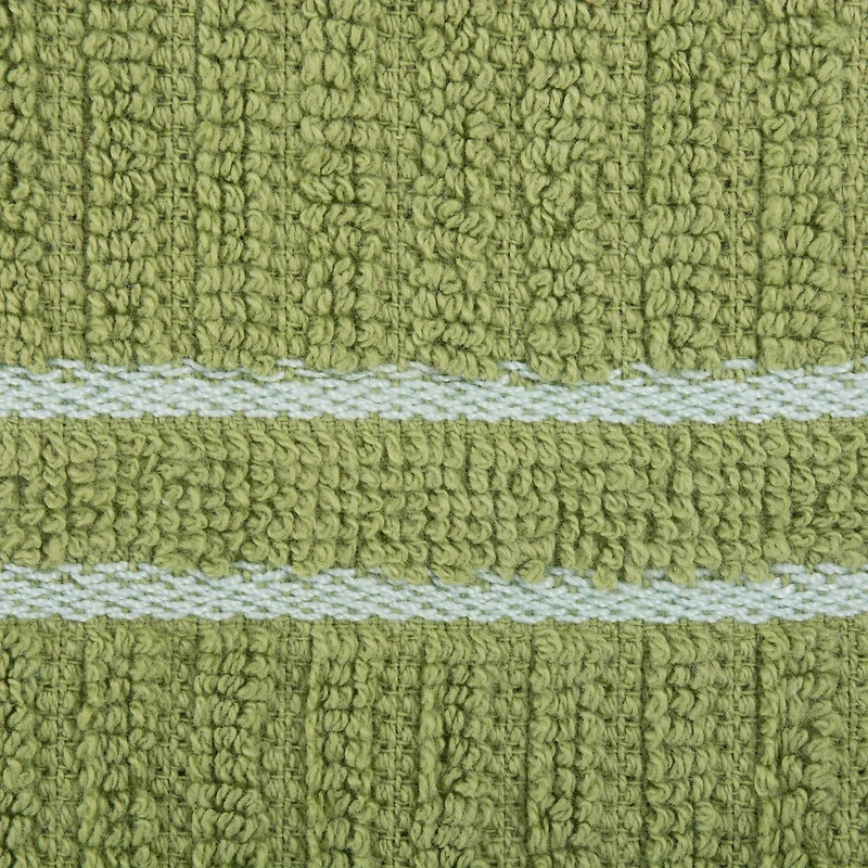 DII® Green Ribbed Terry Dishtowel & Dishcloth Set