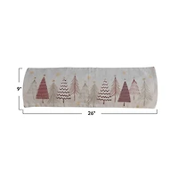 Hello Honey® 26" Christmas Tree Cotton Printed Lumbar Pillow with Insert