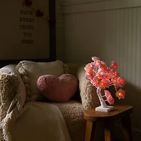 2ft. Pre-Lit Artificial Valentine's Day Twig Tree with 24 Rose Shaped LED Lights
