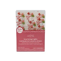 18ct. Warm White LED Skating Snowman String Lights on Silver Wire by Ashland®