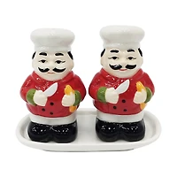 Chef Ceramic Salt & Pepper Shaker Set by Ashland®