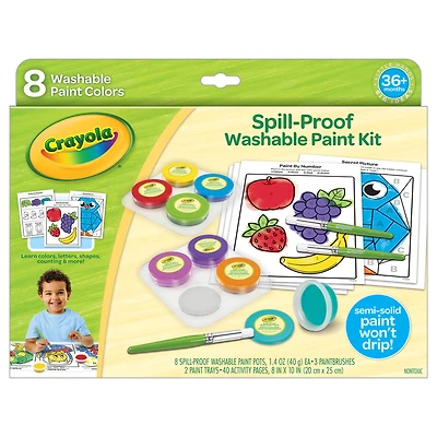 Crayola® Spill-Proof Washable Paint Kit