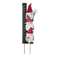Glitzhome® 3ft. Lighted LED Gnome Snow Gauge Yard Stake