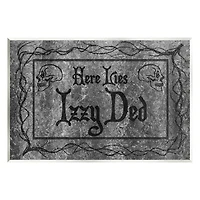 Stupell Industries Here Lies Izzy Ded Gravestone Wall Plaque Art