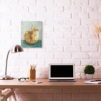 Stupell Industries Golden Apple Green Textured Food Painting Canvas Wall Art