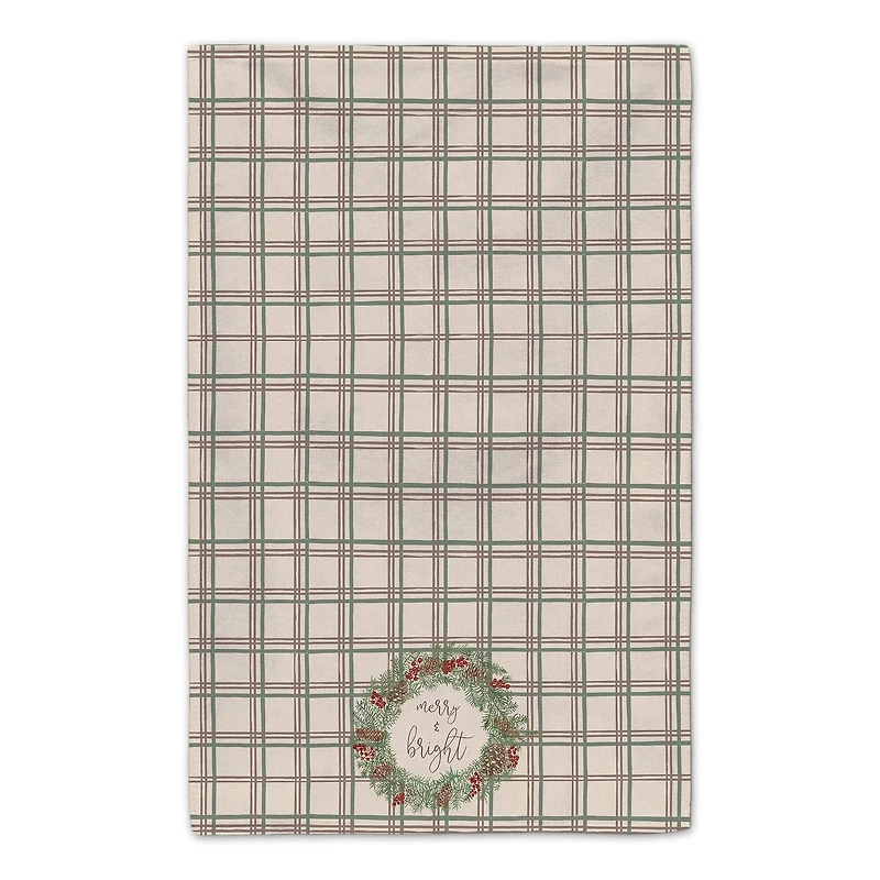 Merry & Bright Plaid Tea Towel Set