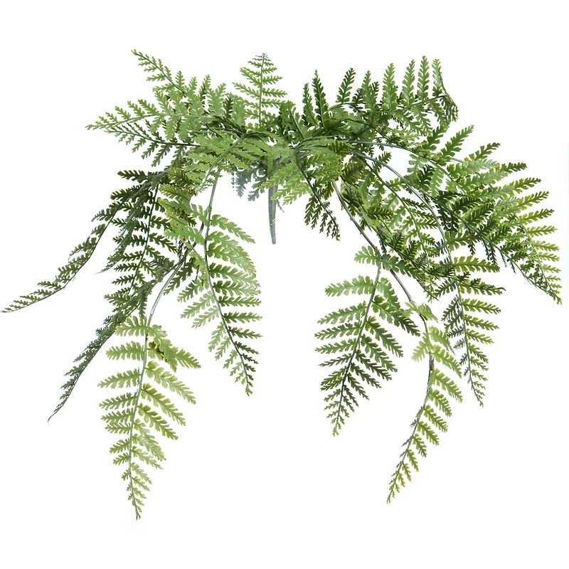 31" Hanging Ostrich Fern UV Bush by Ashland®