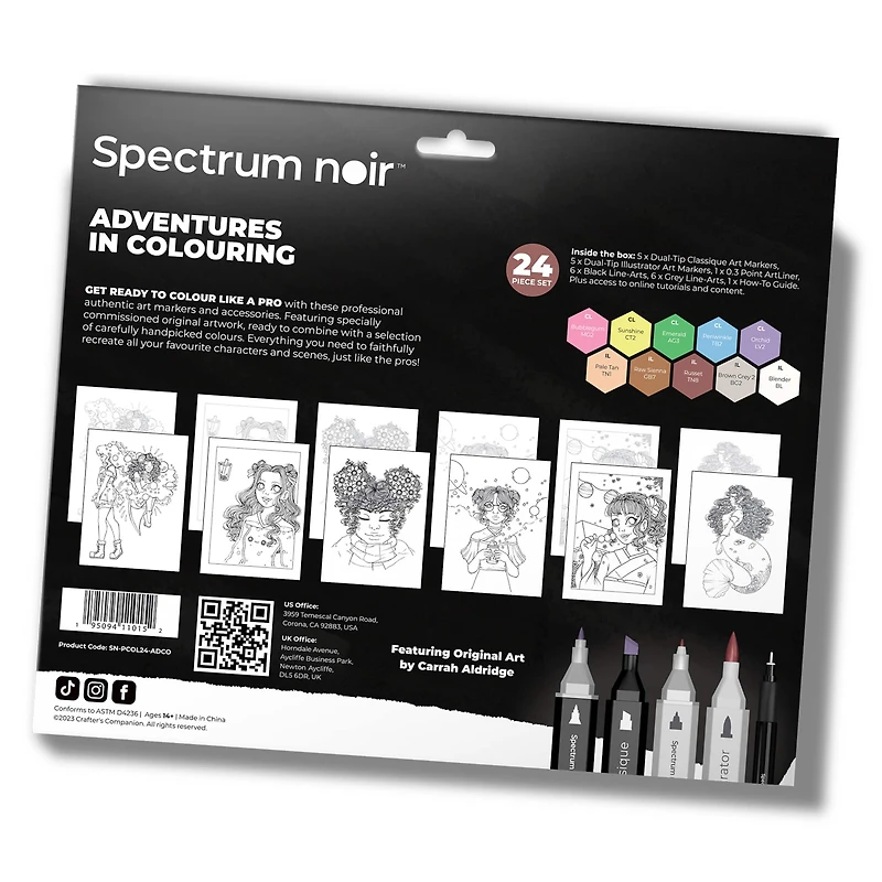 Spectrum Noir™ Pro Colour Adventures in Colouring Kit