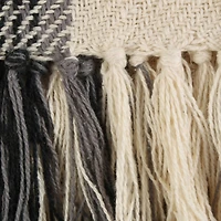 DII® Black & Cream Farmhouse Woven Throw