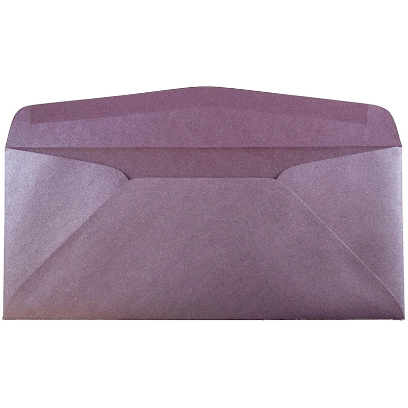 JAM Paper Metallic Ruby Purple Stardream #10 Business Envelopes, 50ct.