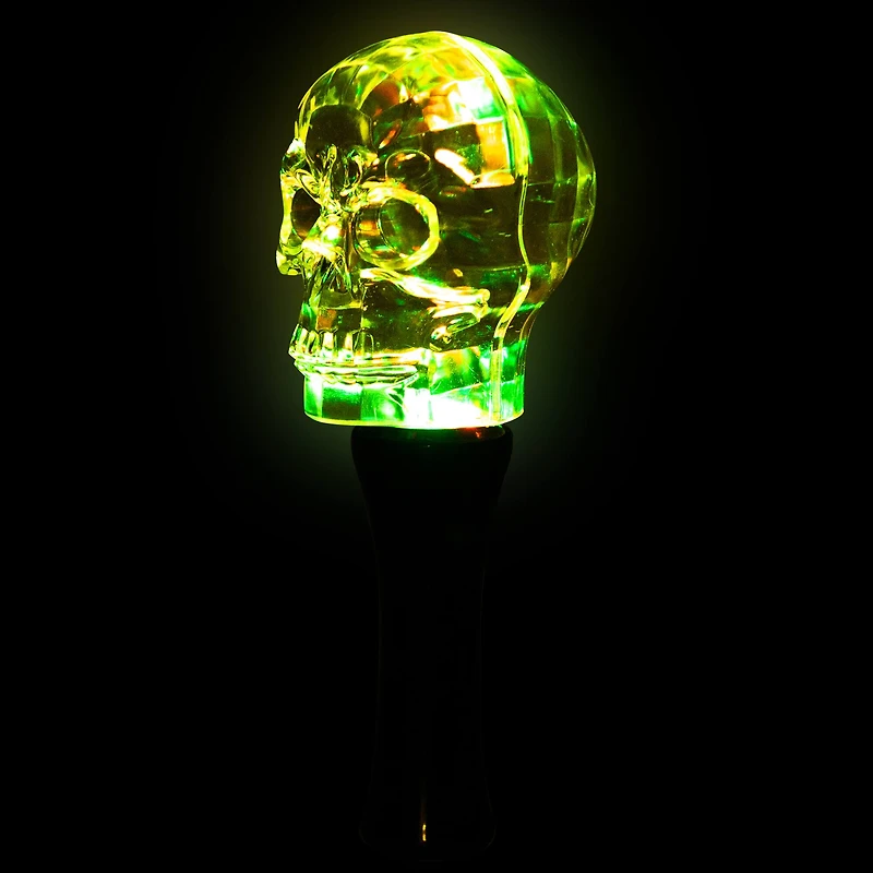 9" LED Transparent Multi-Function Halloween Skull Light