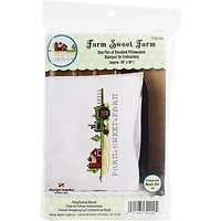 Tobin Stamped For Embroidery Farm Sweet Farm Pillowcase Set