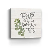 Natural Inspiration Together Square Canvas Giclee