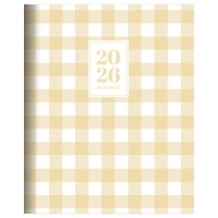 2026 Gingham Wheat Medium Monthly Planner