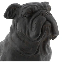 17" Black Traditional Dog Sculpture