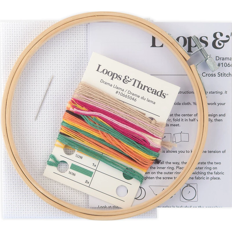 Drama Llama Counted Cross Stitch Kit by Loops & Threads®