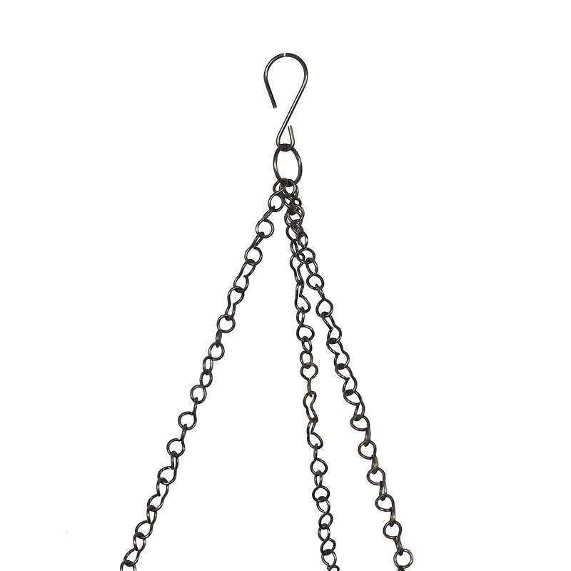 Black Metal Glam Planter Set, 5" & 7"