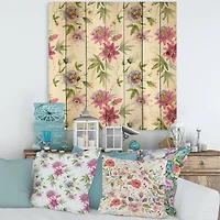 Designart - Pink Passionflower Flowers