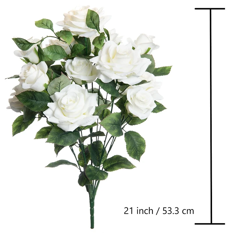 12 Pack: White Rose Bush by Ashland®
