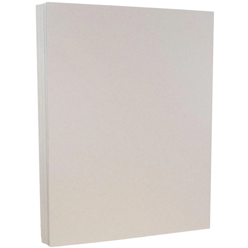 JAM Paper 8.5" x 11" Passport Granite Silver Cardstock, 50ct.