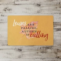Leaves Falling Autumn Calling Floor Mat