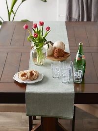 DII® 72" Chambray Ribbed Cotton Table Runner