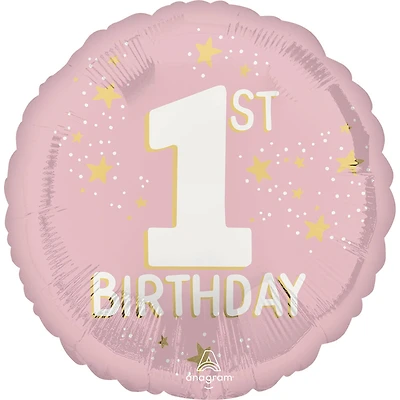 17" Little Miss One-derful 1st Birthday Foil Balloon