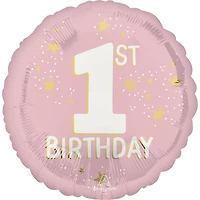 17" Little Miss One-derful 1st Birthday Foil Balloon