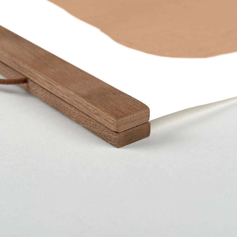 Girl With Earrings 16" x 20" Teak Hanging Canvas