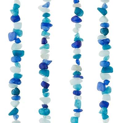 12 Pack: Aqua Mix Chip Beads by Bead Landing™