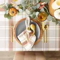 DII® 104" Plaid Thanksgiving Cozy Picnic Tablecloth