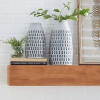 Gray Ceramic Contemporary Vase Set