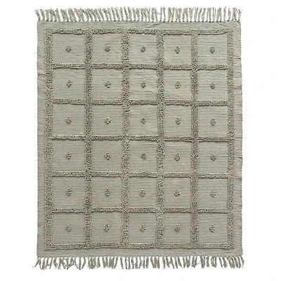 Hello Honey® Grey Cotton Chenille Throw Blanket