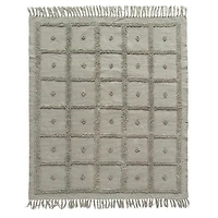 Hello Honey® Grey Cotton Chenille Throw Blanket
