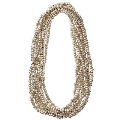 Silver Mercury Glass Seed Beads, 6/0 by Bead Landing™