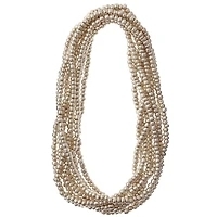 Silver Mercury Glass Seed Beads, 6/0 by Bead Landing™