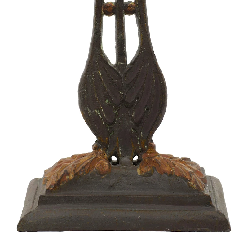 21" Copper Traditional Decorative Cross Sculpture