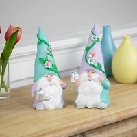 7.75" Happy Gardening Gnome with Watering Can Outdoor Garden Statue