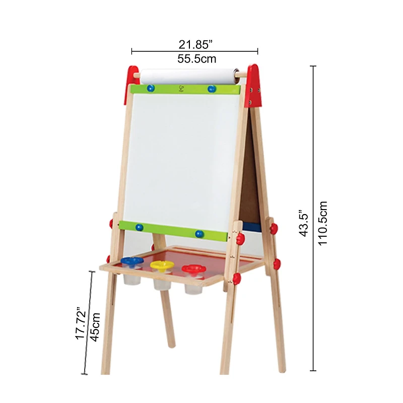 Hape All-in-One Easel Kid's Wooden Double-Sided Art Easel