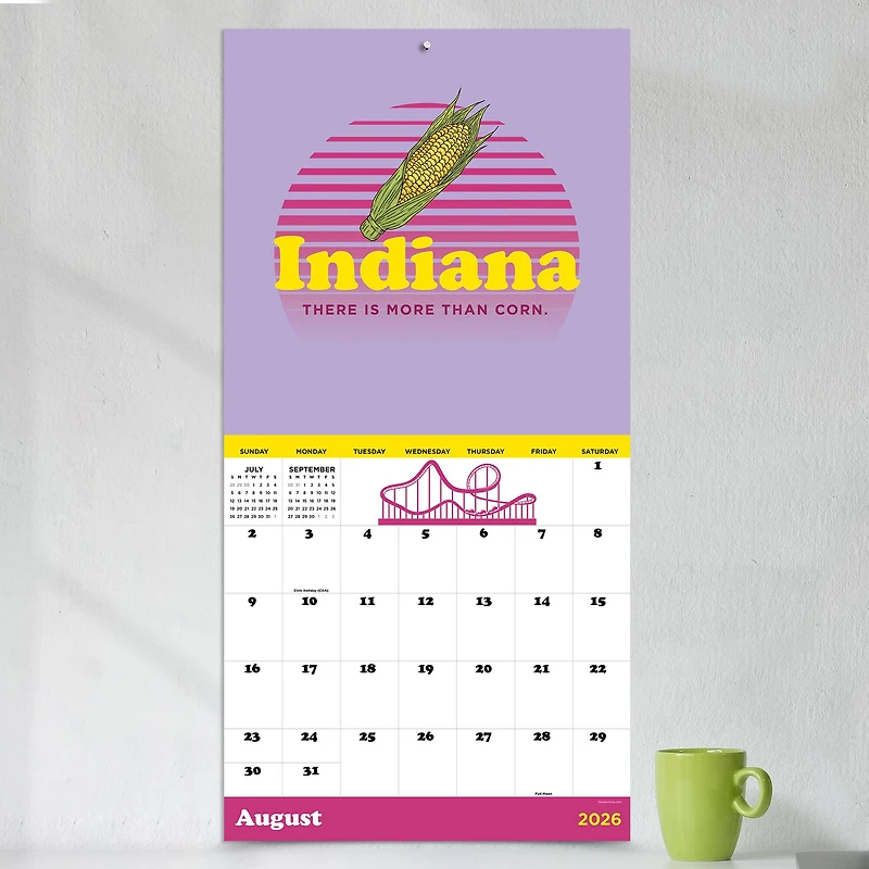 2026 Home: Indiana Wall Calendar
