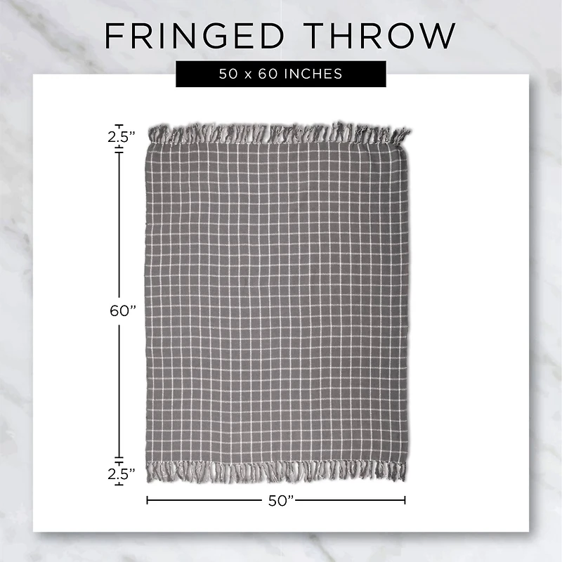 DII® Stone Urban Check Throw