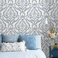 NuWallpaper Blue Guildford Peel & Stick Wallpaper