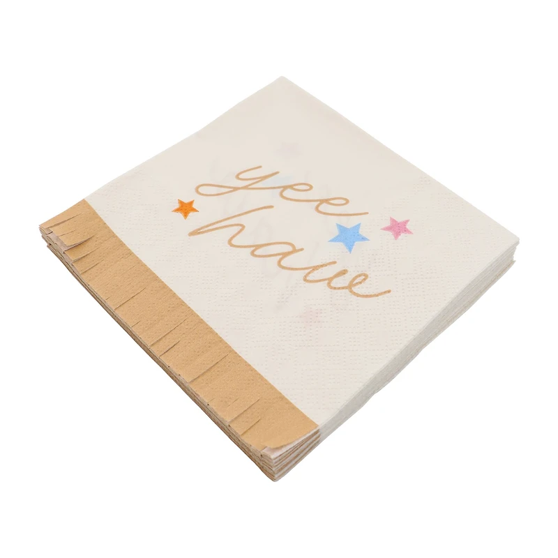 24 Packs: 20 ct. (480 total) Yee Haw Beverage Napkins by Celebrate It™