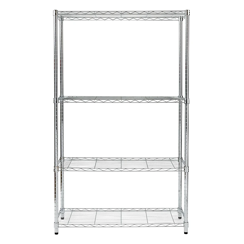 Honey Can Do Chrome 4-Tier Heavy-Duty Adjustable Shelving Unit