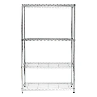 Honey Can Do Chrome 4-Tier Heavy-Duty Adjustable Shelving Unit